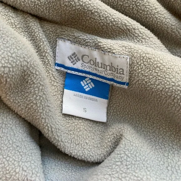 Columbia Tan Cream Womens Vest size Small - Picture 13 of 13